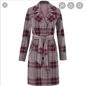 NEW-CAbi Plaid Coat